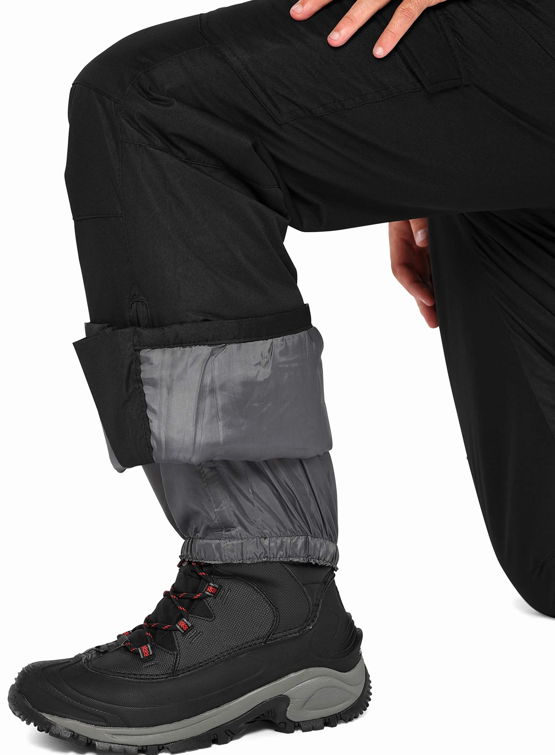 Arctix Men's Essential Insulated Bib Overalls, Black, Large/34" Inseam