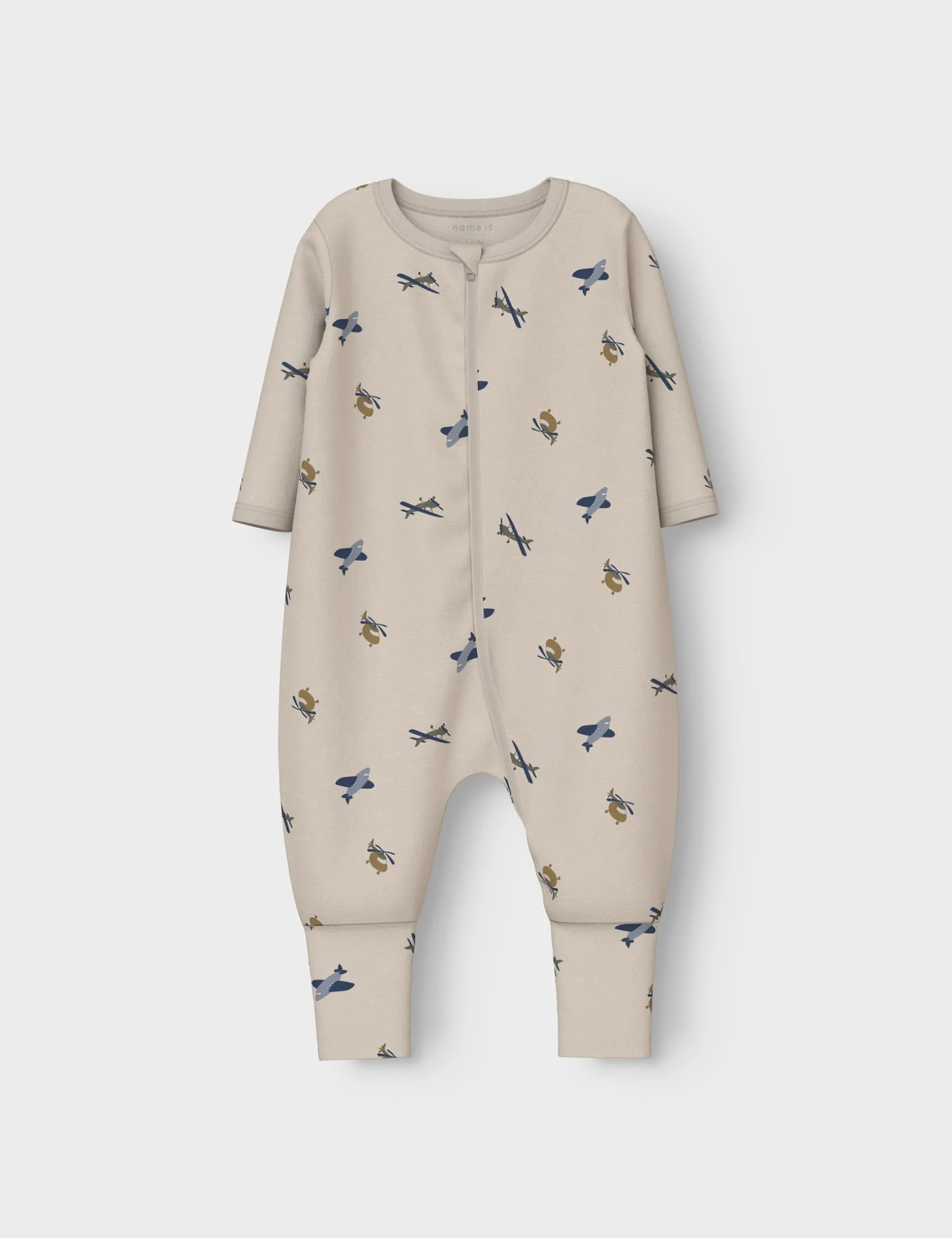 NAME IT Nbmnightsuit męski kombinezon 2P Zip Ff Airplane Noos, peyote, 74