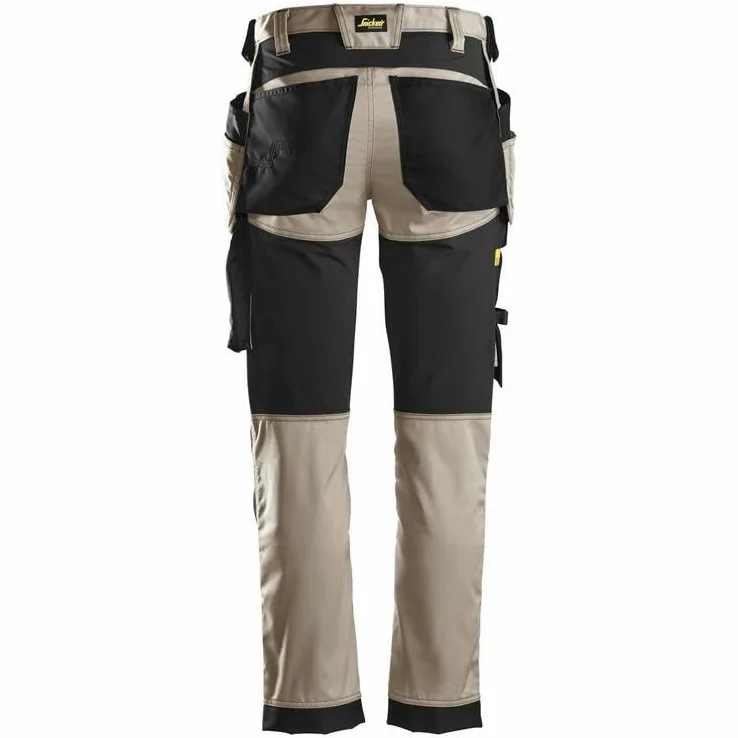 Snickers Workwear Męski kombinezon roboczy No Aplica, Khaki/czarny, 34W / 34L, Khaki zielony/czarny, 34W / 34L