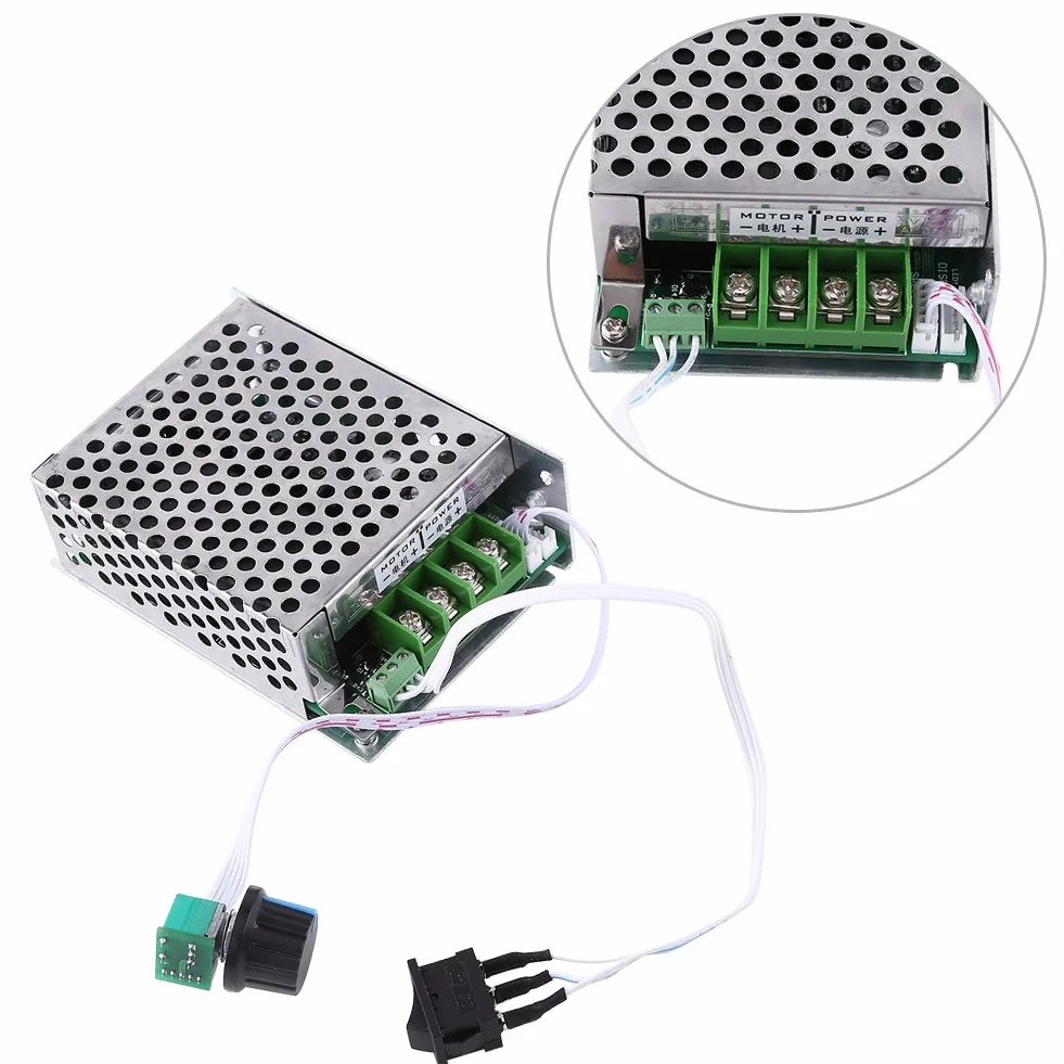 Regulator silnika DC PWM odwracalny 12 V 24 V 36 V 40 A przełącznik regulatora prędkości silnika o wysokiej mocy CCM6Ds-B