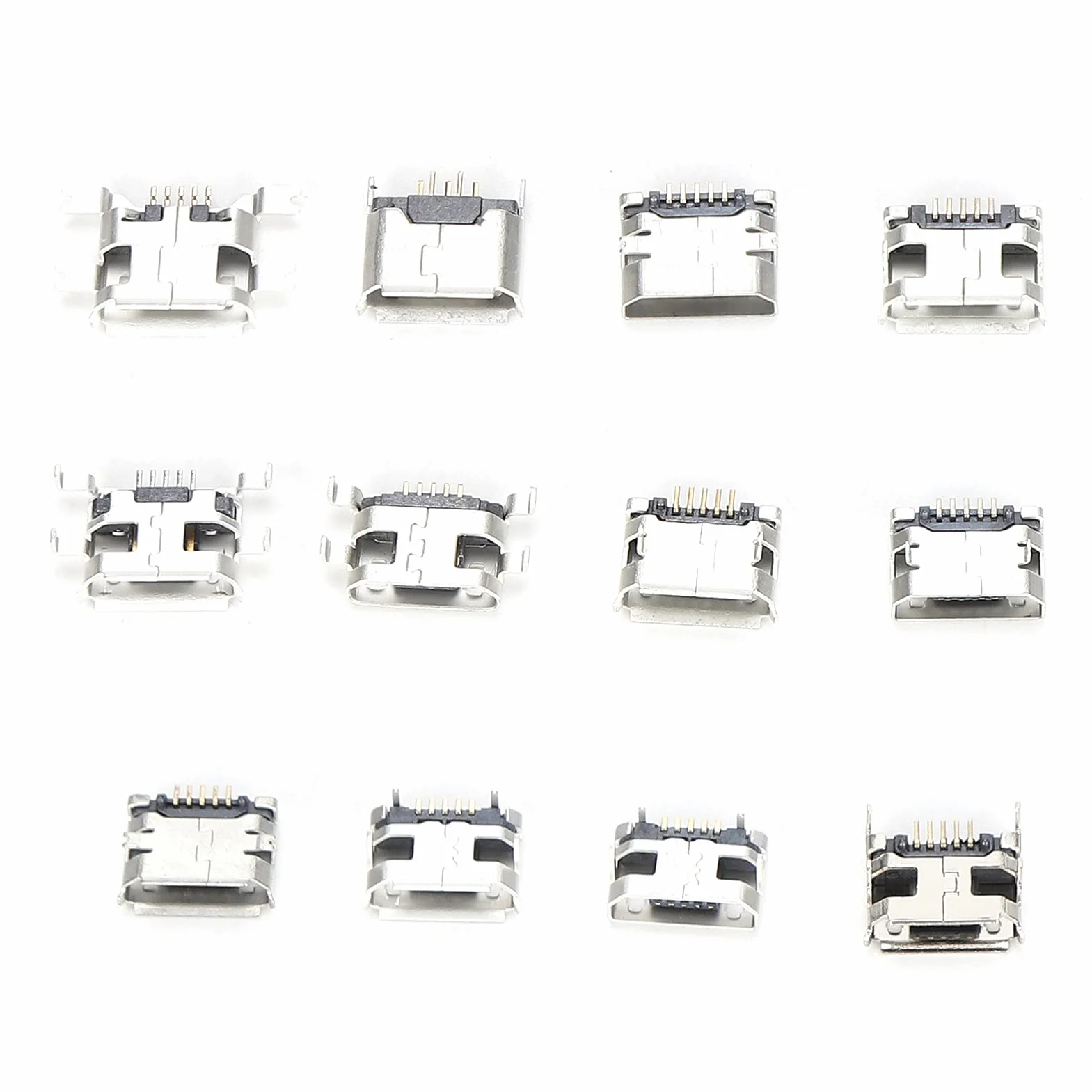 Shanrya Port Micro Usb, 60 szt. Złącze Micro USB Mini do złącza USB SMD