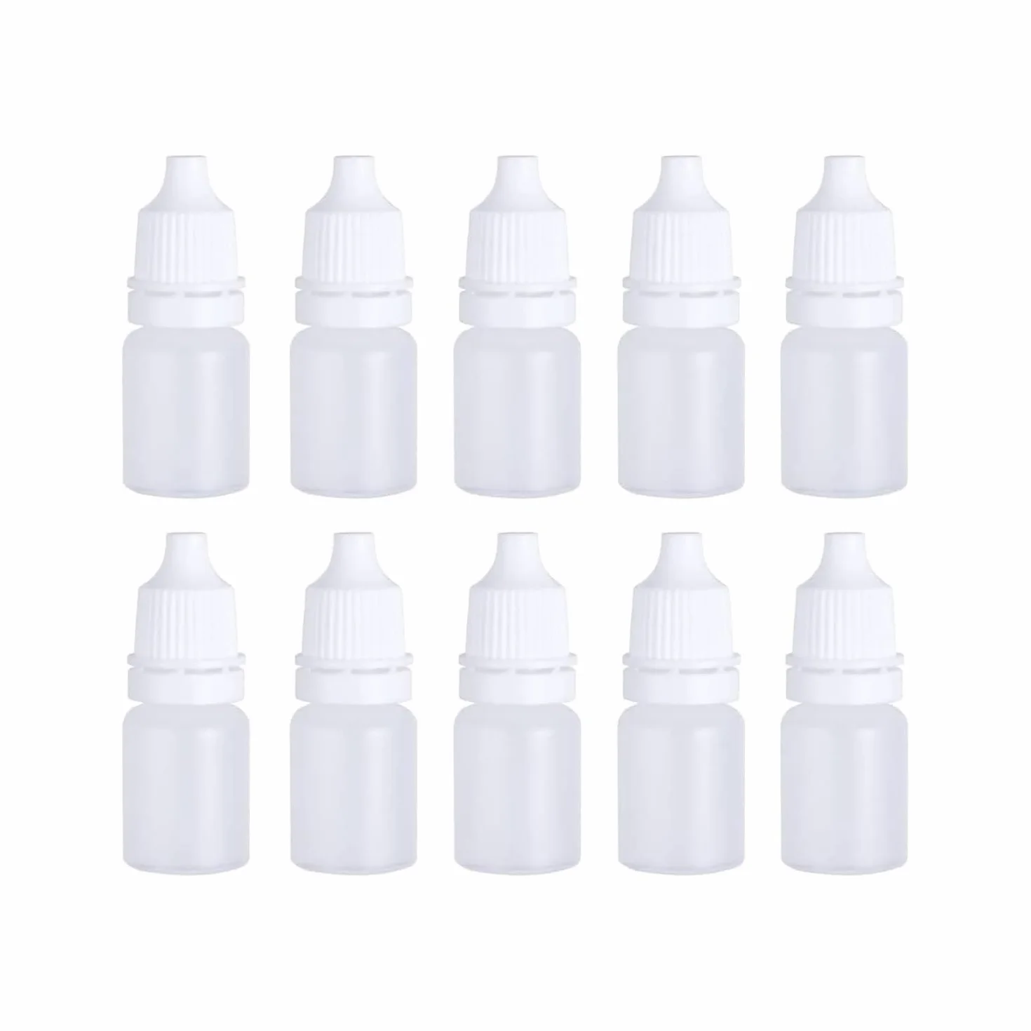 10 sztuk butelek z kroplomierzem, 5 ml, elastyczne butelki na płyn, 5 ml, z pokrywką, puste butelki do wyciskania