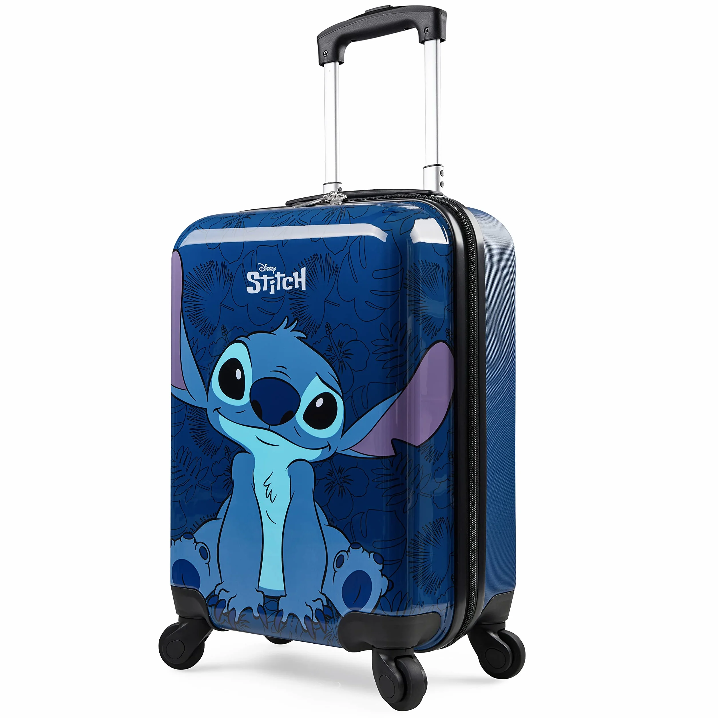 Disney Ścieg nor na torbę podróżną walizki dla dzieci i dorosłych bagaż podręczny lekka torba kabiny twardej skorupy z kółkami i uchwytem Jeden Rozmiar Ciemnoniebieski ścieg