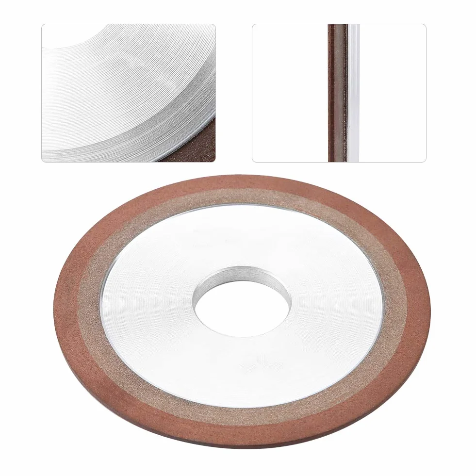 Diamentowa tarcza szlifierska 125 mm x 32 mm, ostrząca tarcza ścierna z żywicy do twardej stali węglikowej, idealna dla profesjonalnego szlifowania i polerowania