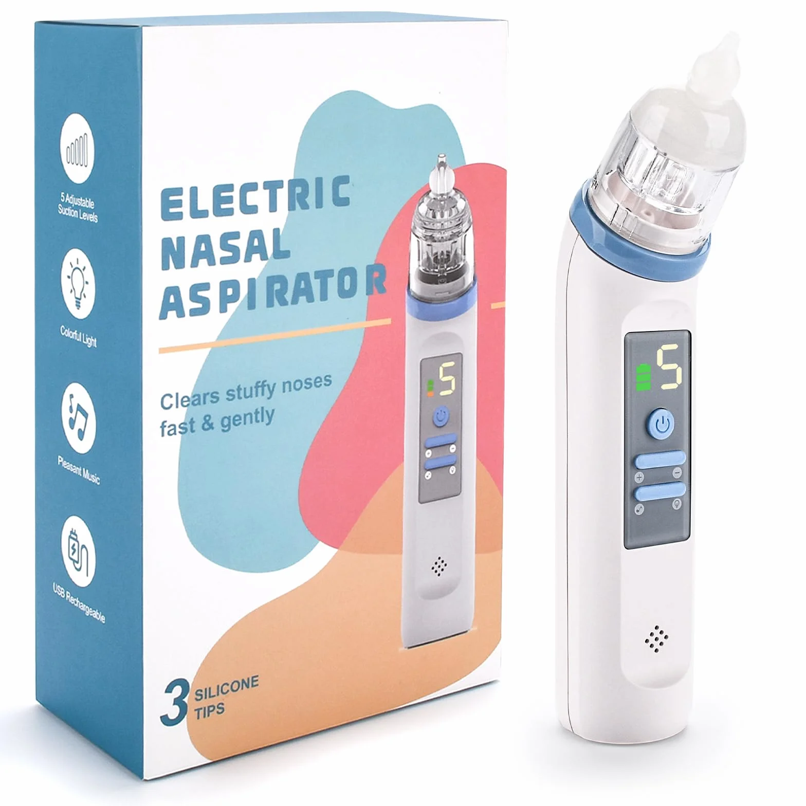 Elektryczny aspirator do nosa dla niemowląt