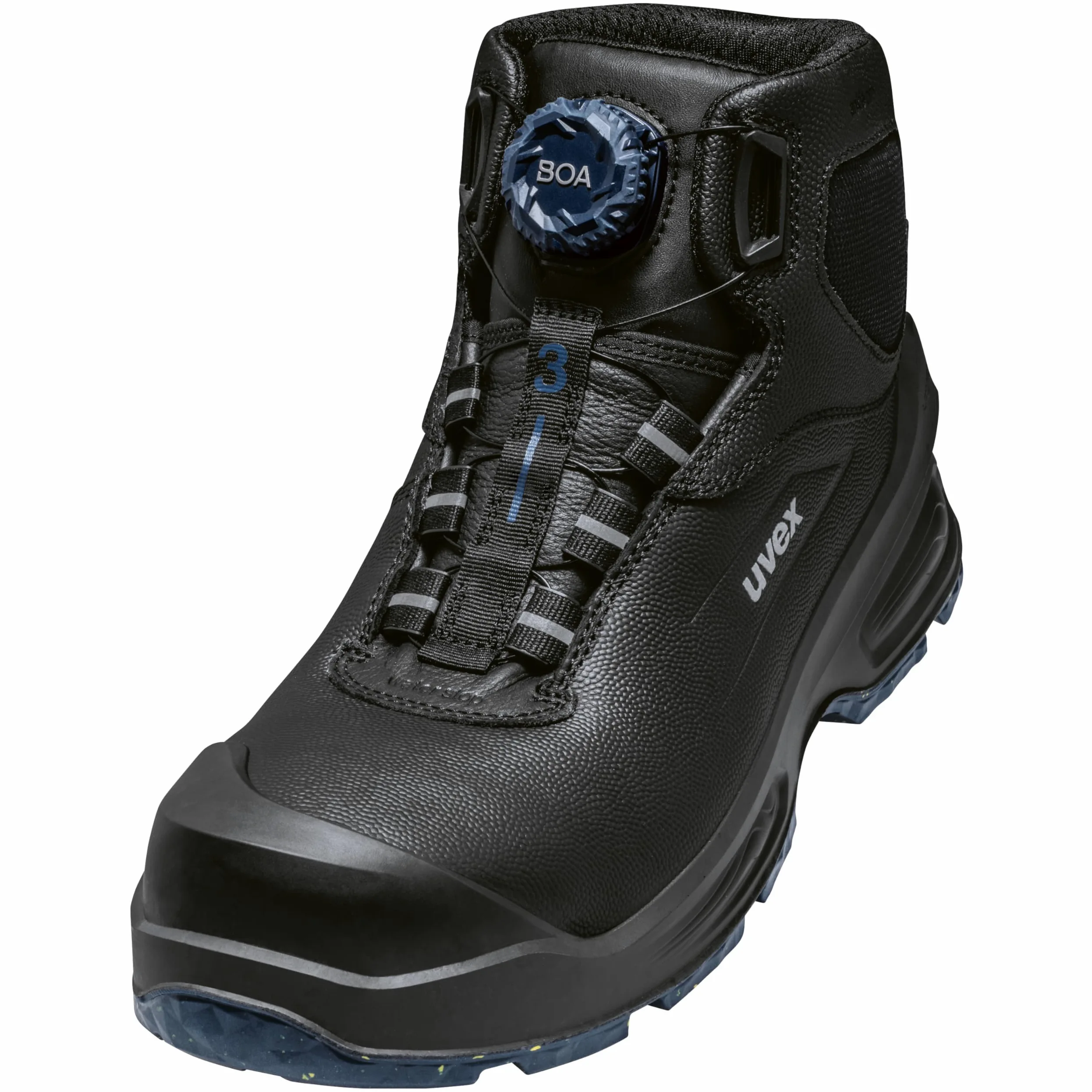 Uvex MACSOLE S3S buty sznurowane z systemem BOA Fit – buty ochronne – buty ochronne – odporne na działanie wody – odporna na wysokie temperatury, chemikalia i przecięcia podeszwa zewnętrzna