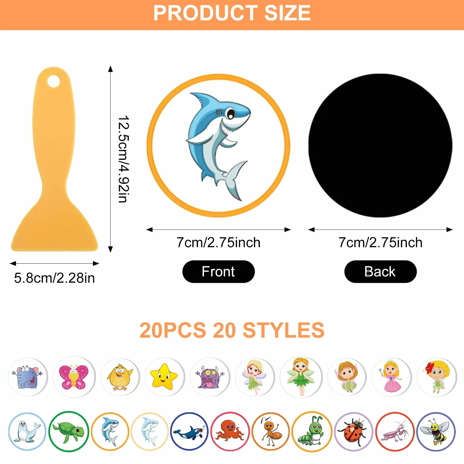 DAWRIS 20 sztuk naklejek treningowych Potty Training Training Training Naklejki na samochód Zwierzę Zmieniające kolor nocnik dla chłopców i dziewcząt Naklejki na toaletę na nocnik Naklejki treningowe
