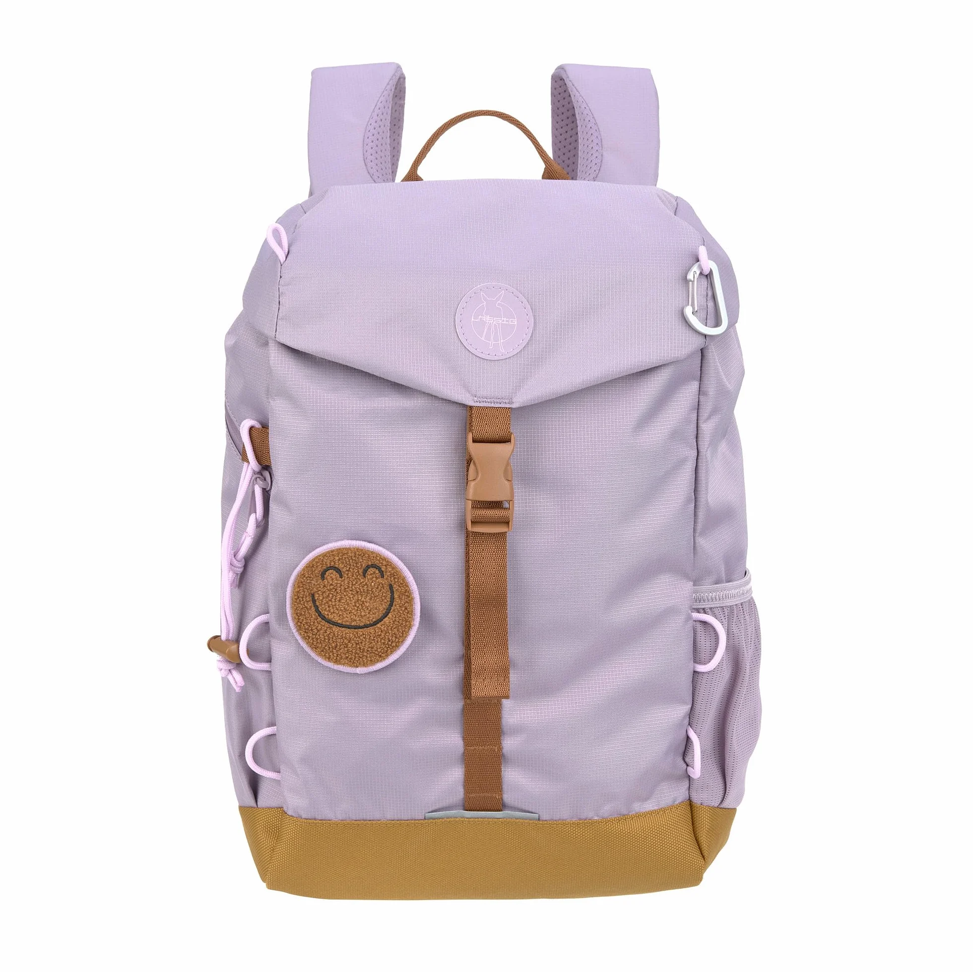 LÄSSIG Dziecięcy plecak trekkingowy, plecak dziecięcy z pasem piersiowym, wyściełane paski na ramiona, wodoodporny, 14 litrów/duży plecak outdoorowy Lilac, liliowy, Nowoczesny
