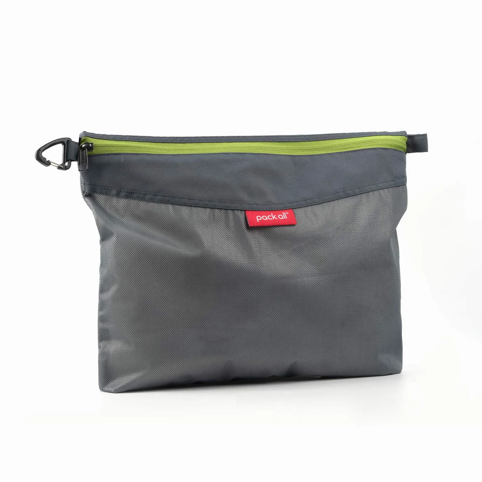 pack all Wodoodporny materiał etui na zamek błyskawiczny, siatkowe torby na zamek błyskawiczny do przechowywania, podróży, biura (szare, duże)