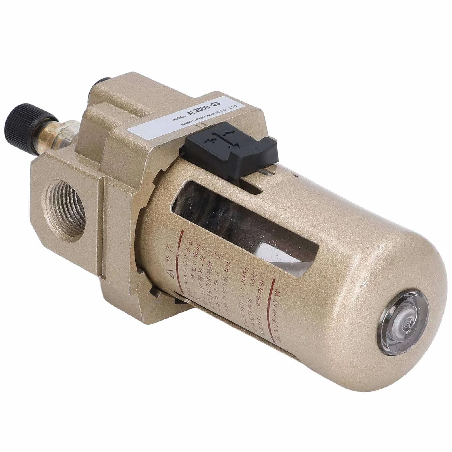 Separator oleju wodnego pneumatyczny Regulator ciśnienia powietrza smarownica G3/8 0,05-1Mpa