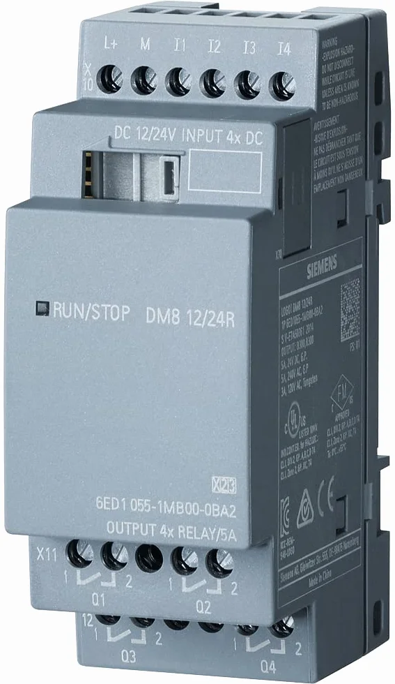 Siemens Logo – rozszerzenie DM8 12/24R PU/I/O moduł 12 24 V/12 V/24 V