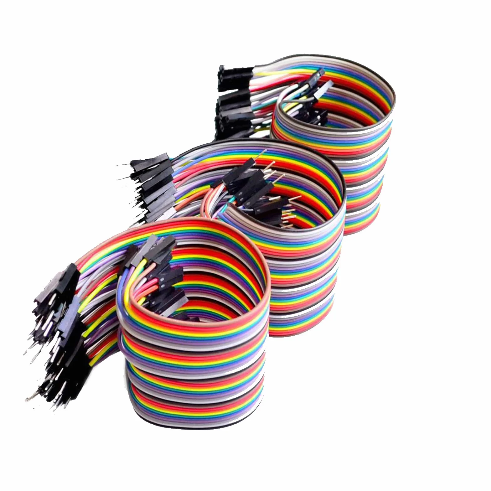 Dupont Wire Kit 120 szt. zworki męskie żeńskie i żeńskie drut mostkowy do deski wtykowej do szybkiego testu przełączania