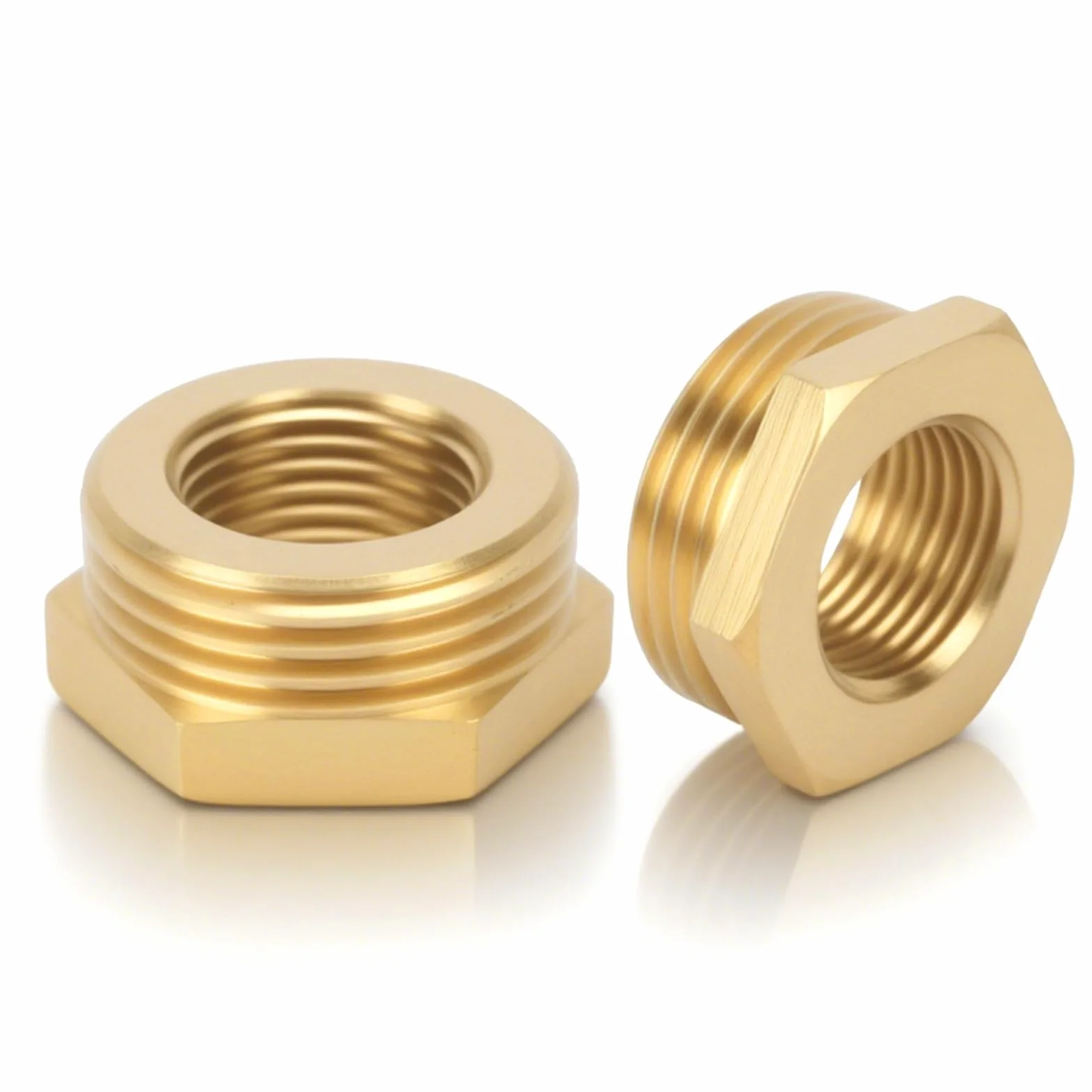 2 sztuki redukcja 1 cala na 1/2 cala AG/IG mosiężny reduktor adapter gwint (AG Ø 33 mm x IG Ø 20 mm) złączka gwintowana do przyłącza rury (1" na 1/2")