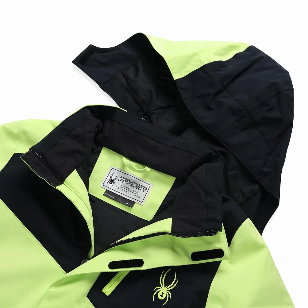 Spyder Turner Jacket, Boys, Lime Ice, XL