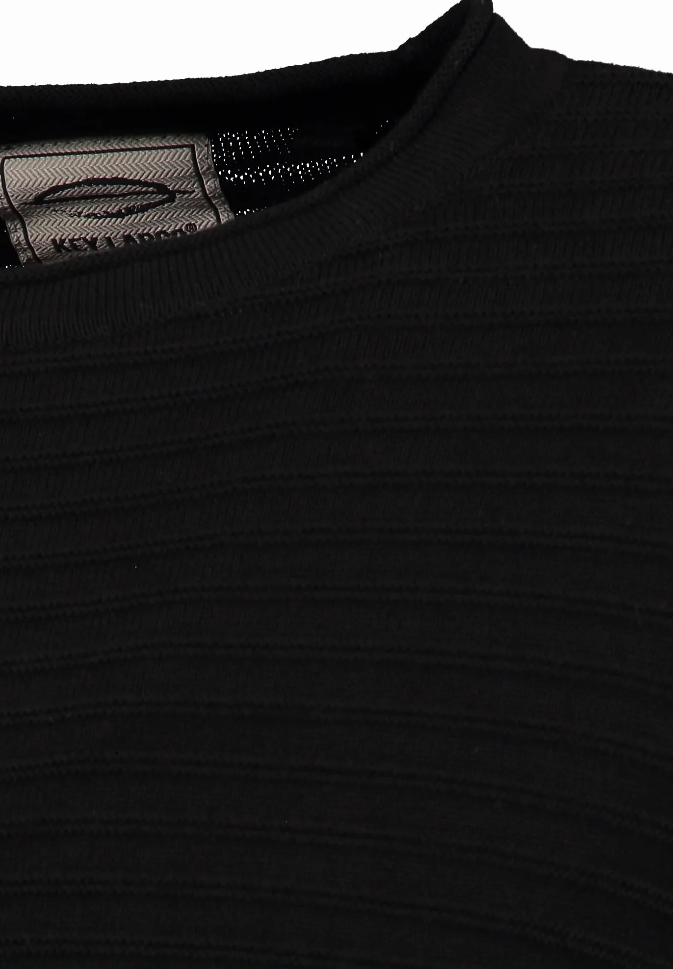 KEYLARGO Klmanuel okrągły sweter męski, Black (1100), XXL