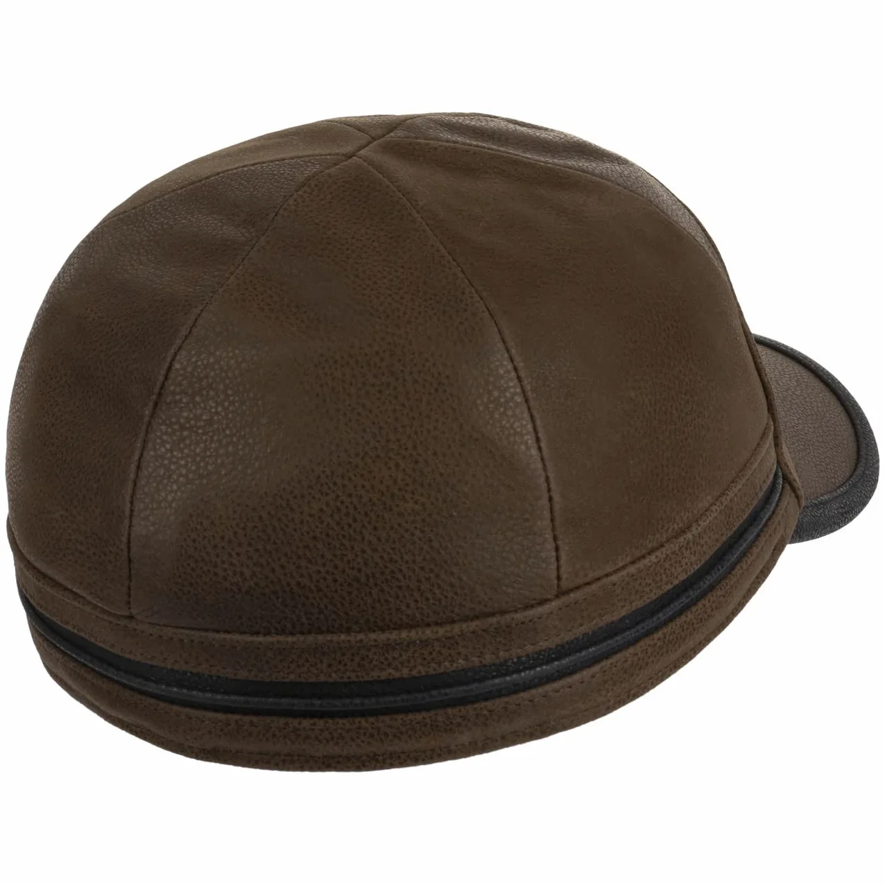 Stetson Byers Leather CapMężczyźni - czapka z daszkiem na zime ear flap cap baseball Zamknięte tyłu, daszkiem, nausznikami, podszewką Zima jesień-zima