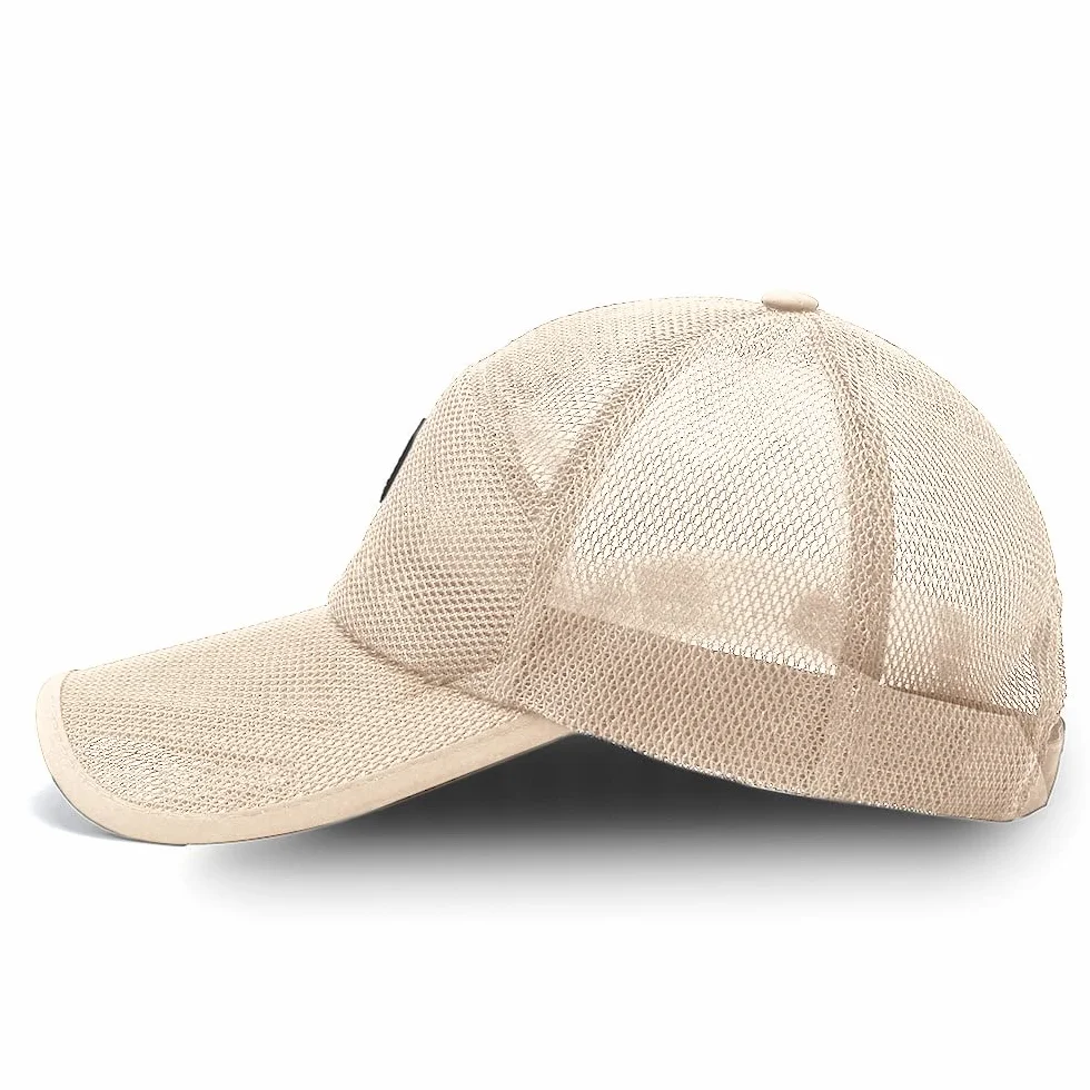 YAMEE Letnia męska czapka bejsbolówka, letnia czapka baseballowa, letnia, regulowana, oddychająca (obwód czapki: 56-60 cm)