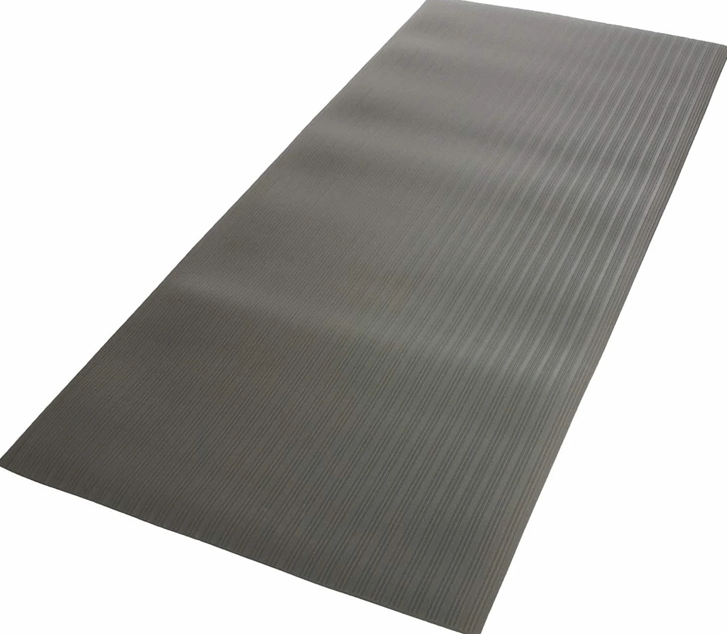 Floordirekt Mata przeciwzmęczeniowa Soft Work-Mat 120 x 250 cm, szara – ergonomiczna mata na miejsce pracy, prążkowana, antypoślizgowa i amortyzująca powierzchnia
