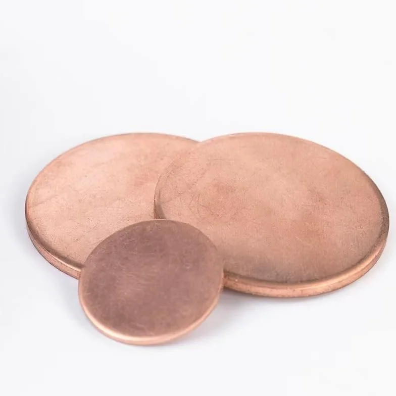 Premium Pure Copper Metal Discs - Czyste okrągłe dyski do rękodzieła - grubość 1-6 mm, średnica 10-300 mm(1 3mm x 60mm)