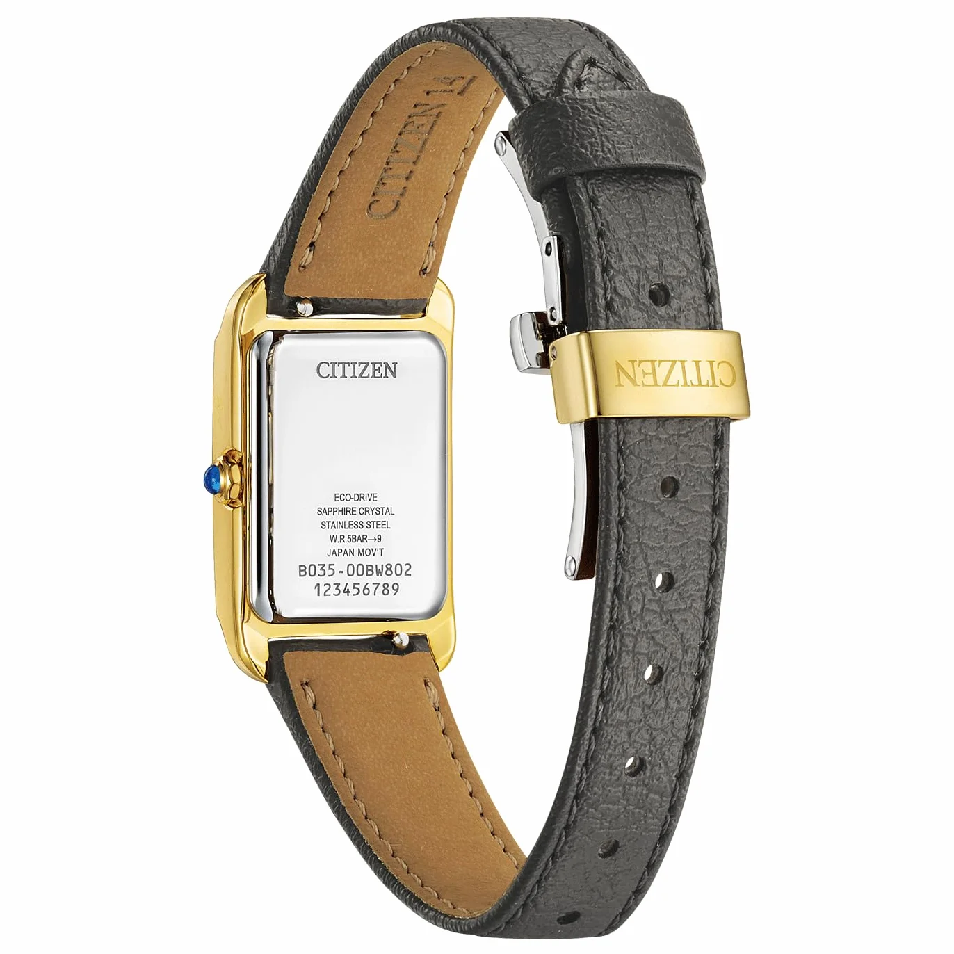 CITIZEN Zegarek damski z paskiem ze stali nierdzewnej Eco-Drive Solar cyfry rzymskie