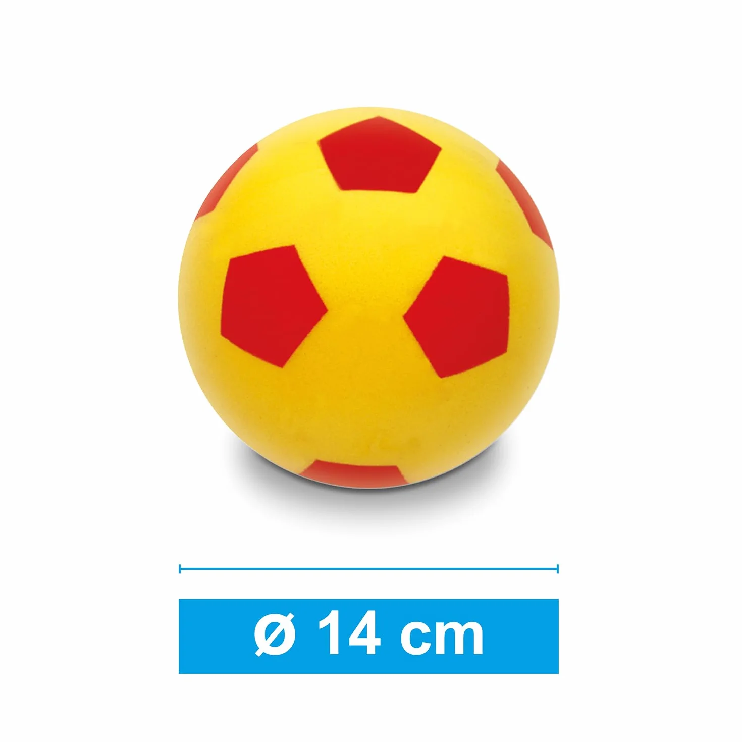 Mondo Toys – Soft Ball 140 – gąbka o średnicy 14 cm – 1 miękka piłka – różne kolory – 07851