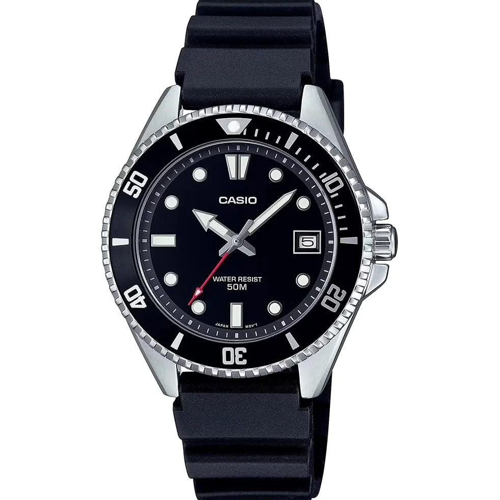 Casio Kolekcja zegarków na rękę - MDV-10-1A1 Bransoletka Kolor: czarna tarcza męska