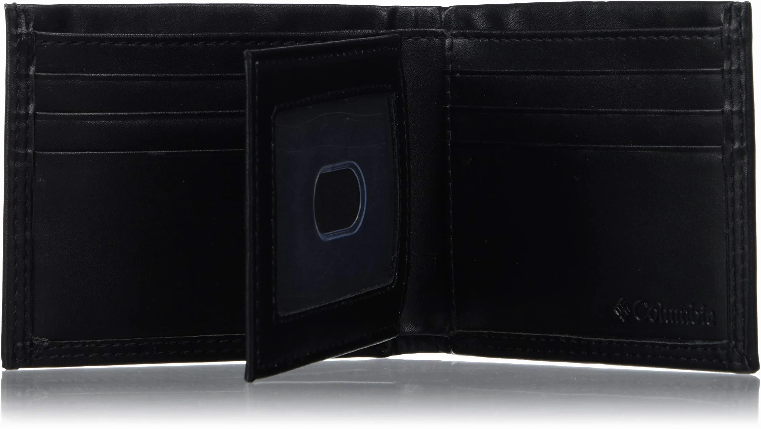 Columbia Męski portfel slim fold o dużej pojemności, Elegancki czarny, Rozmiar uniwersalny