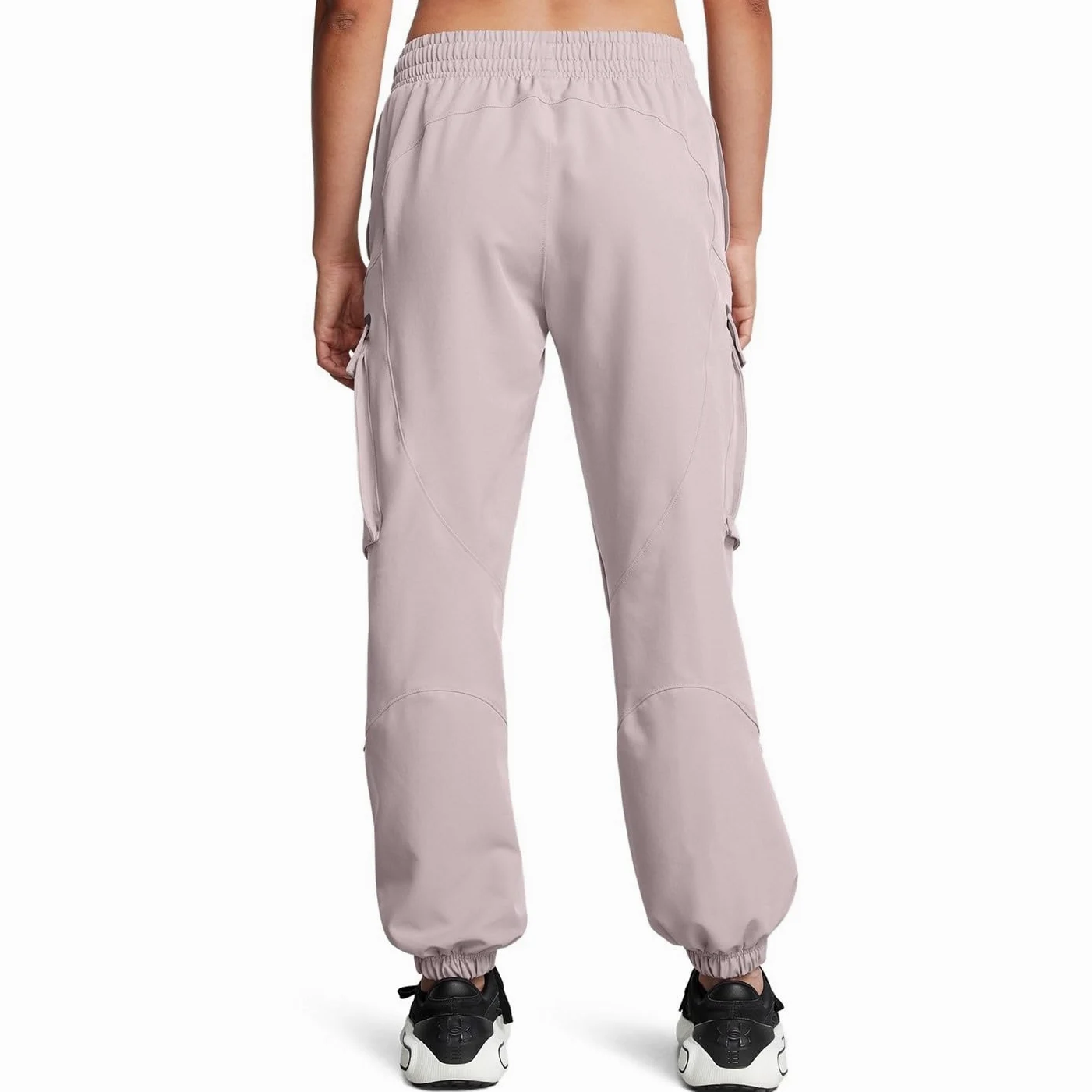 Spodnie Unstoppable Under Armour damskie fioletowe cargo high waist