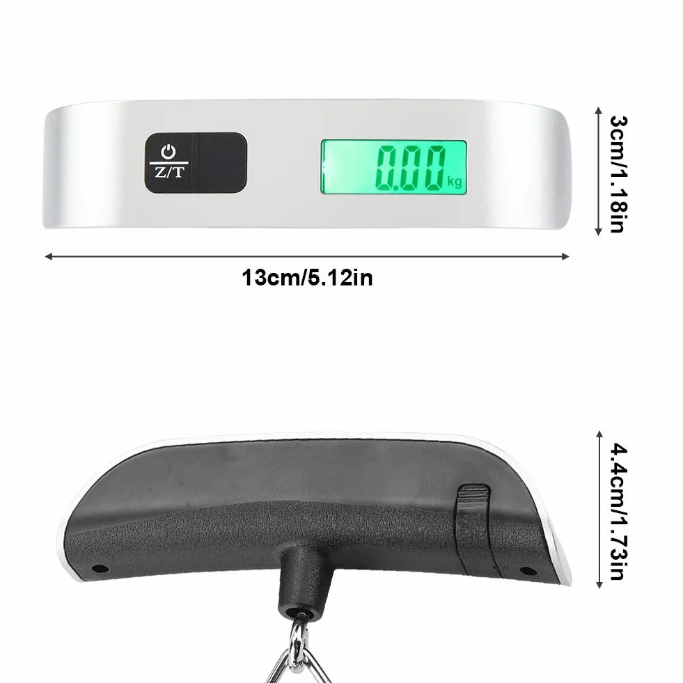 Waga bagażowa cyfrowa 50 kg z ekranem LCD podświetleniem