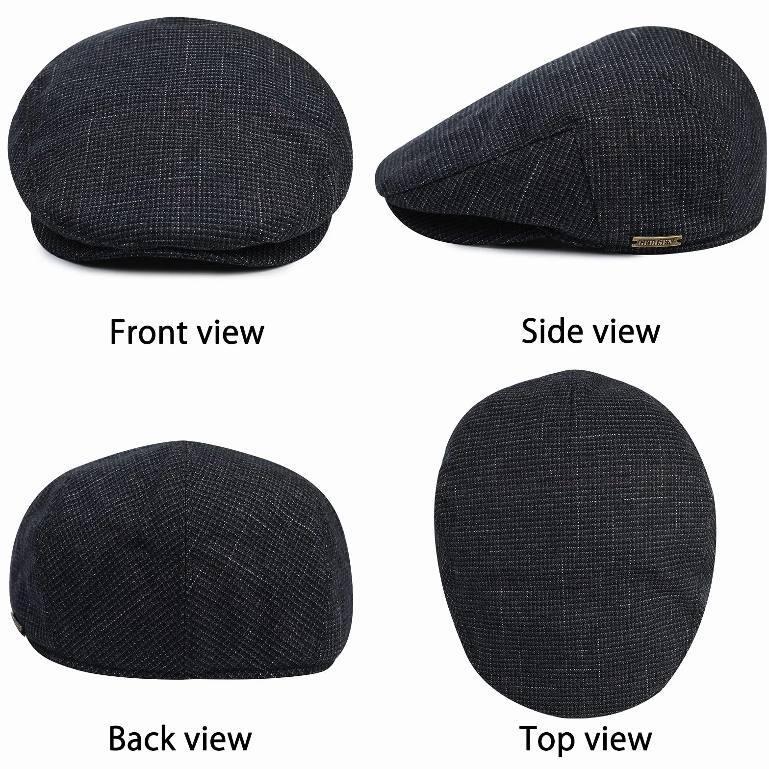 Berett Cap męska czapka z daszkiem Gatsby czapka z daszkiem Newsboy płaska czapka beret 1920 styl Gatsby kostium akcesoria