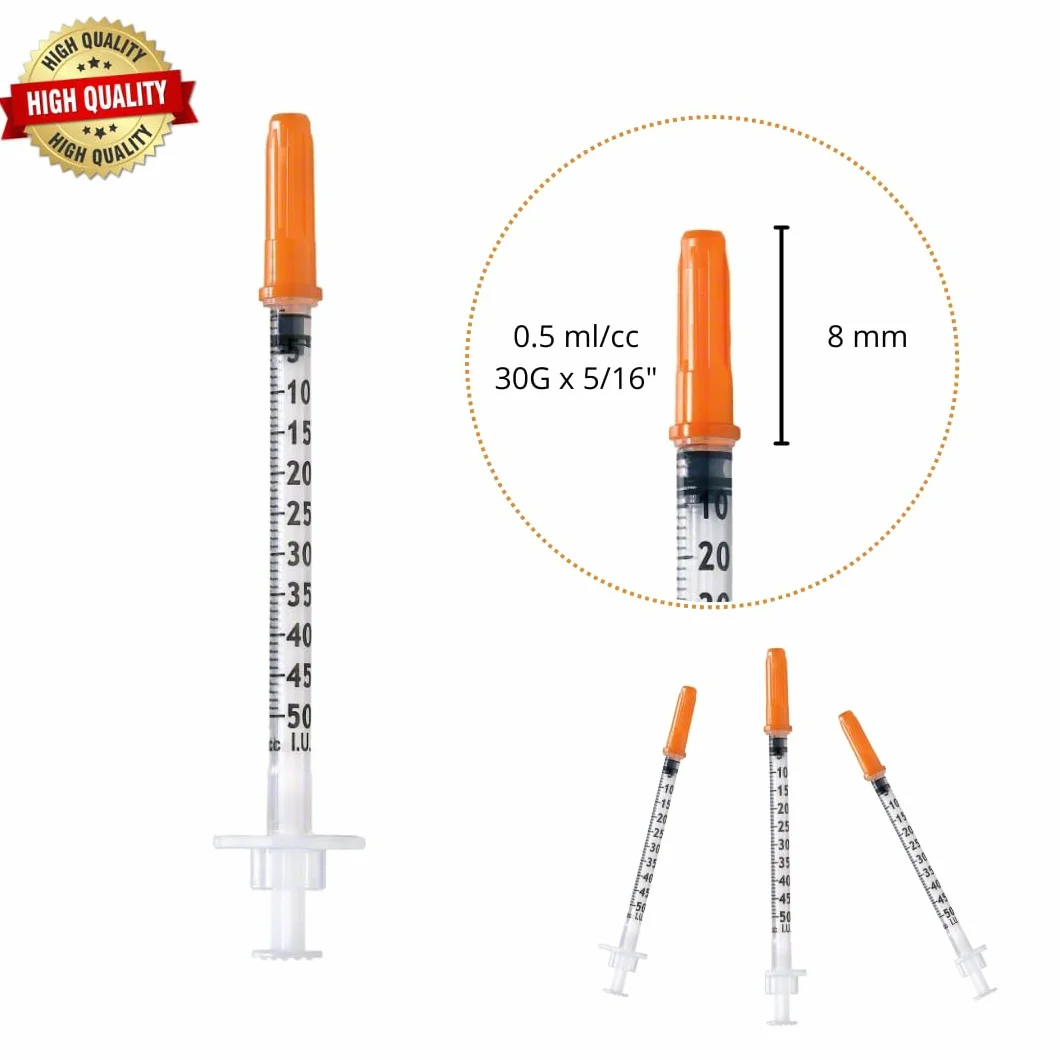 50 sztuk plastikowych tubek 0,5 ml/cc 30 g (0,3 x 8 mm), uniwersalne narzędzia pomiarowe, pakowane pojedynczo (30 g x 5/16")
