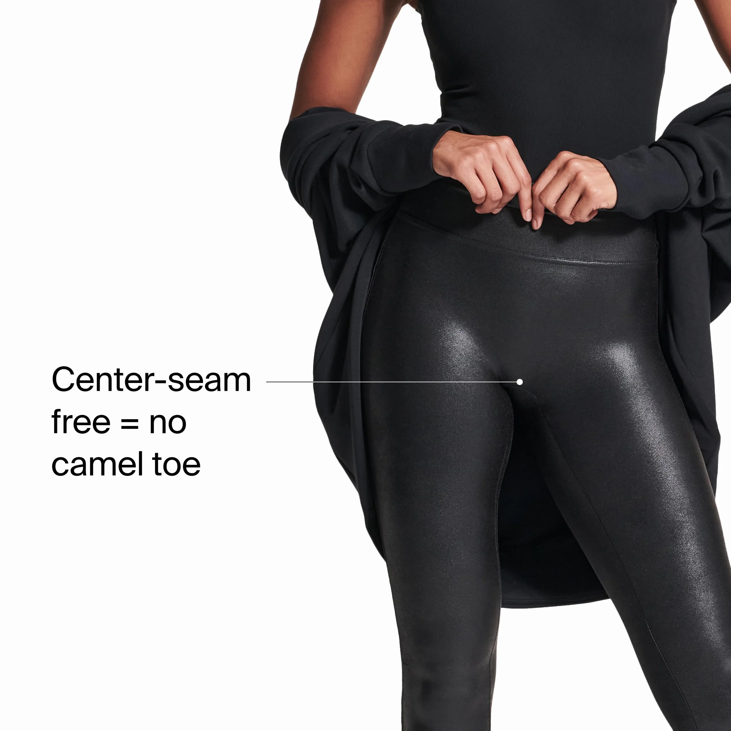 SPANX Legginsy ze sztucznej skóry