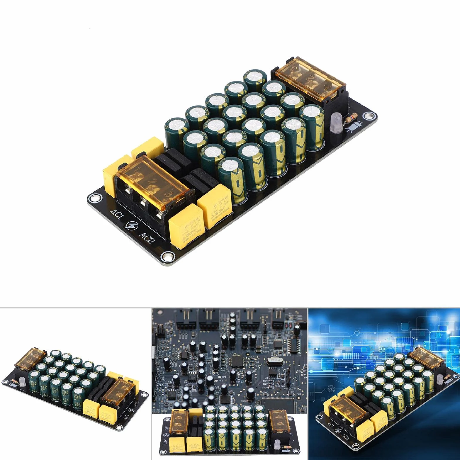 Prostownik, moduł Filtracji Prostownika, 1200 W 100 V 12 A, Podwójny Wzmacniacz Filtra Prostownika, Filtracja Rektyfikacyjna, Wzmacniacze Komponentów Audio