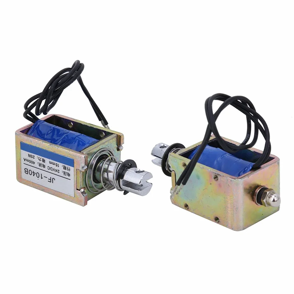 Elektromagnes push-pull o niskim tarciu 15mm antyutleniający elektromagnetyczny elektromagnetyczny 25N 24V JF-1040B Łatwa instalacja do automatów sprzedających