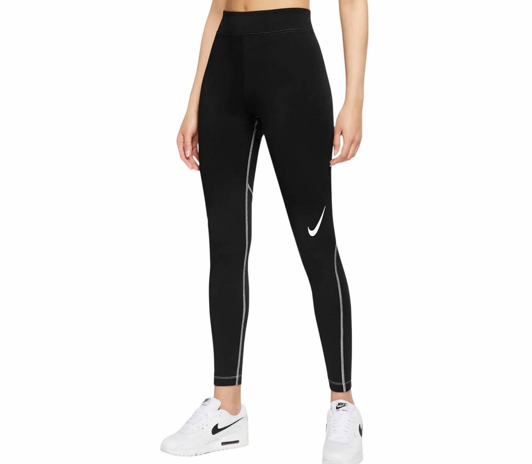 NIKE W Nsw Swsh Gx Hr Lggng - Leginsy Kobiety