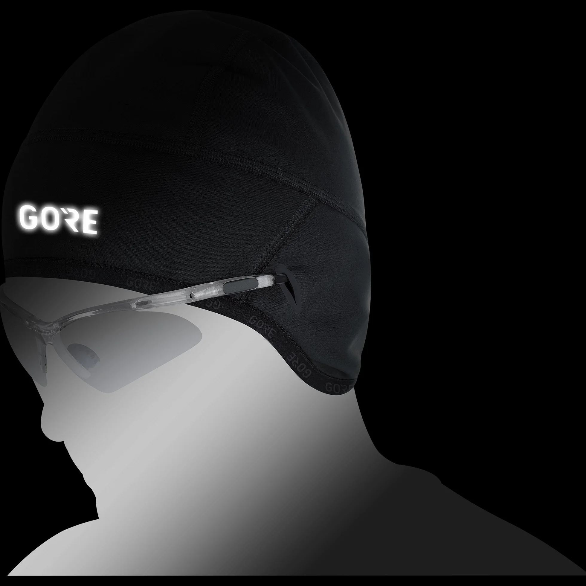 Gore Wear Akcesoria M Windstopper Thermo Czapka, Czarny, 54/58