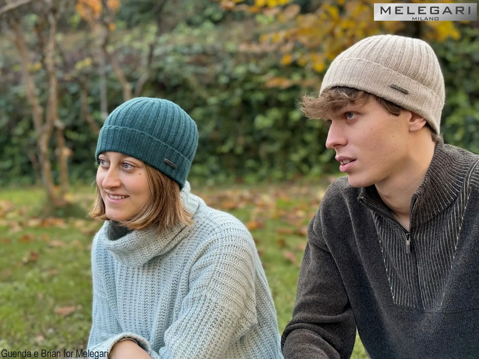 MELEGARI Czapka Słuchawki Beanie Verona | 100% Kaszmir | Made in Italy | Unisex, grigio medio