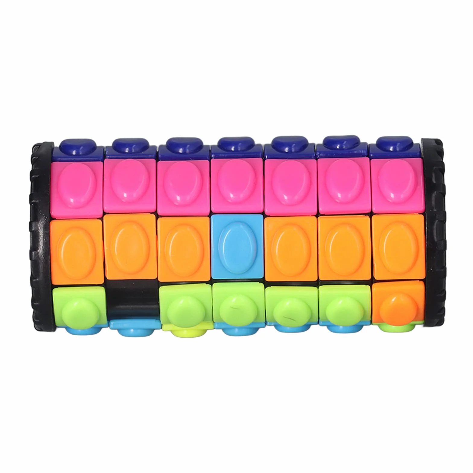 Cylinder Puzzle Zabawka, łamigłówka Gra Mózgowa, 7 Warstw Relaksujący Obrót Slajdów łamigłówka Puzzle Zabawka dla Dzieci