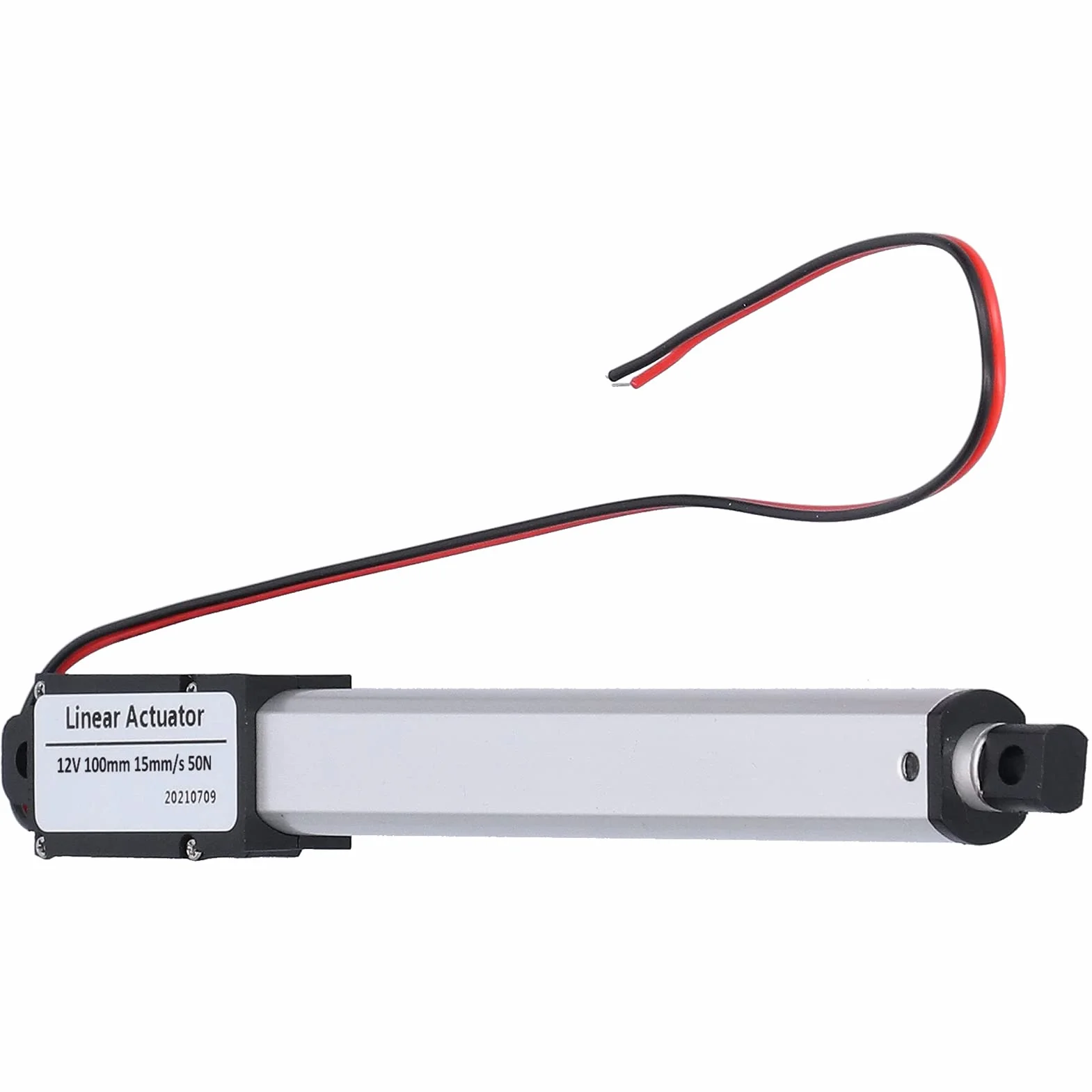 Duże Silniki Liniowe Siłownik Liniowy 12 V Elektryczny Mikro Siłownik Liniowy Dc 12 V 100 Mm Wewnętrzny Wyłącznik Krańcowy Niski Poziom Hałasu Elektryczny Mini Siłownik Liniowy do (Skok 100mm-15mm/s-50N)