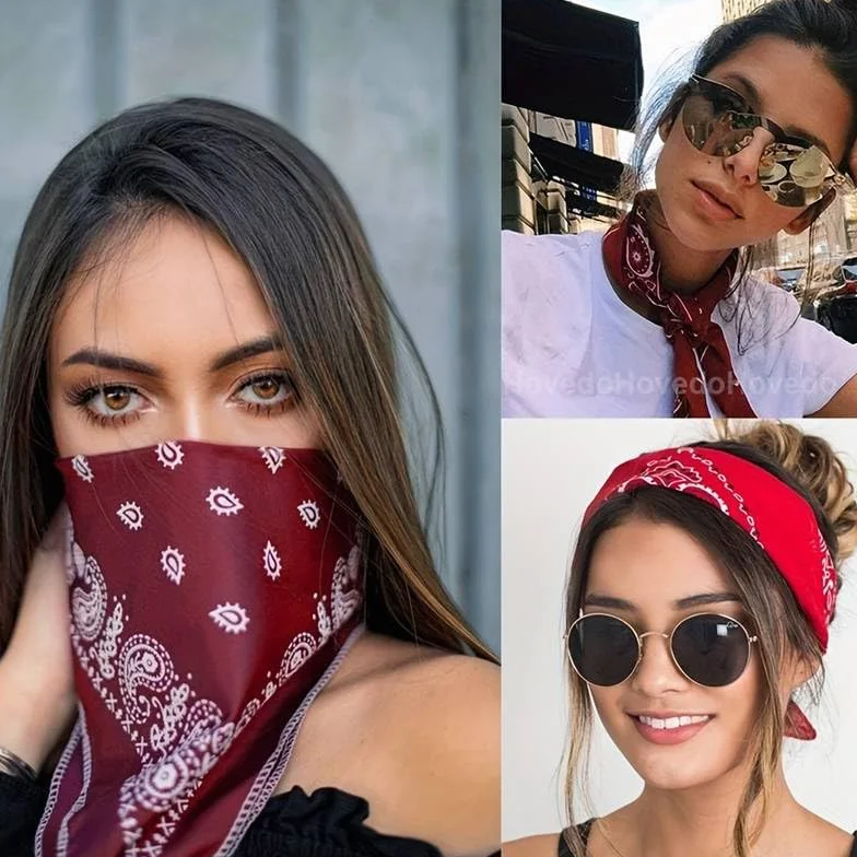 Boolavard 100% bawełna 1 szt., 6 sztuk lub 12 szt. Pack bandany z wzorem Paisley, oryginalny kolor do wyboru nakrycia głowy / włosy, fioletowy, rozmiar uniwersalny