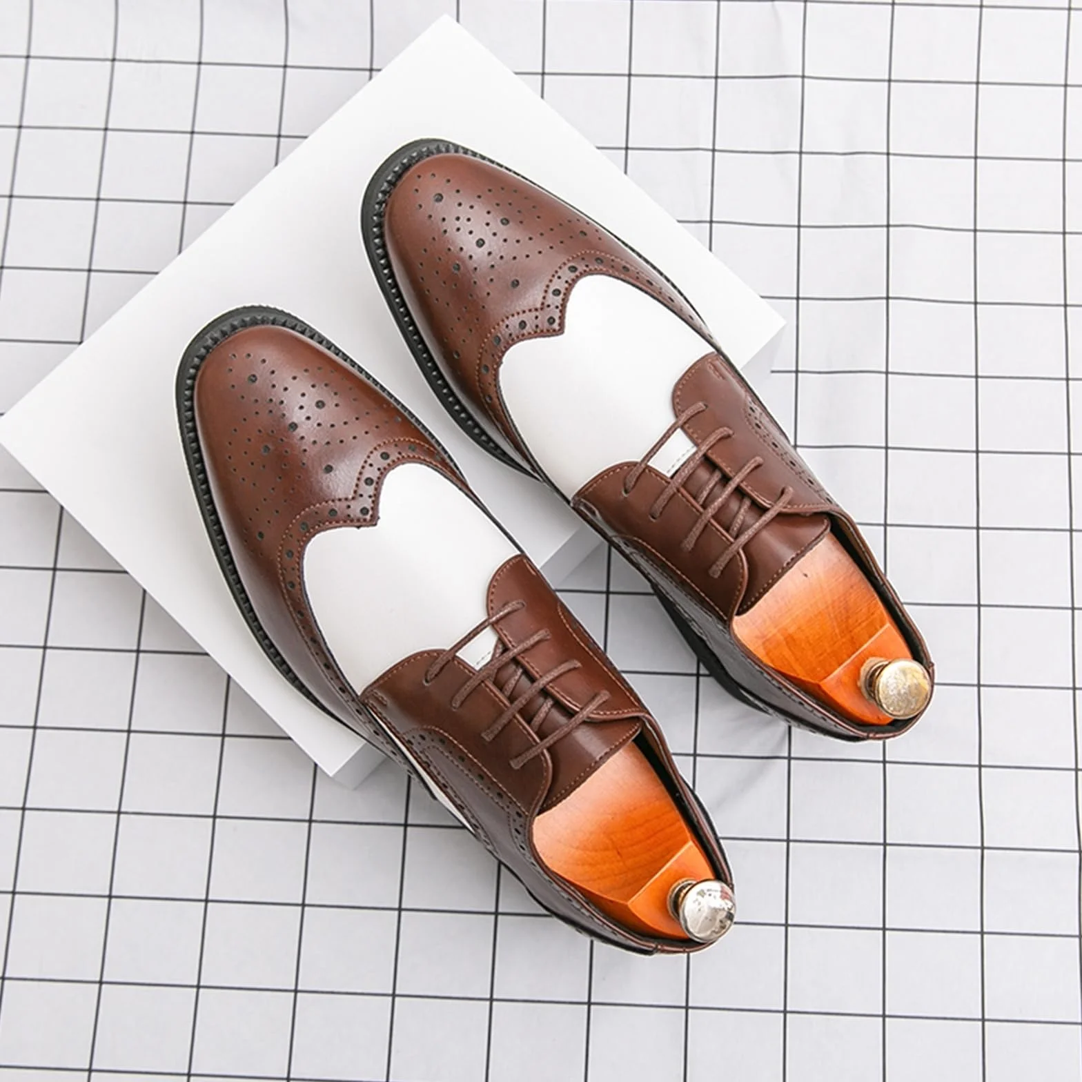 Męskie buty Oxford sznurowane
