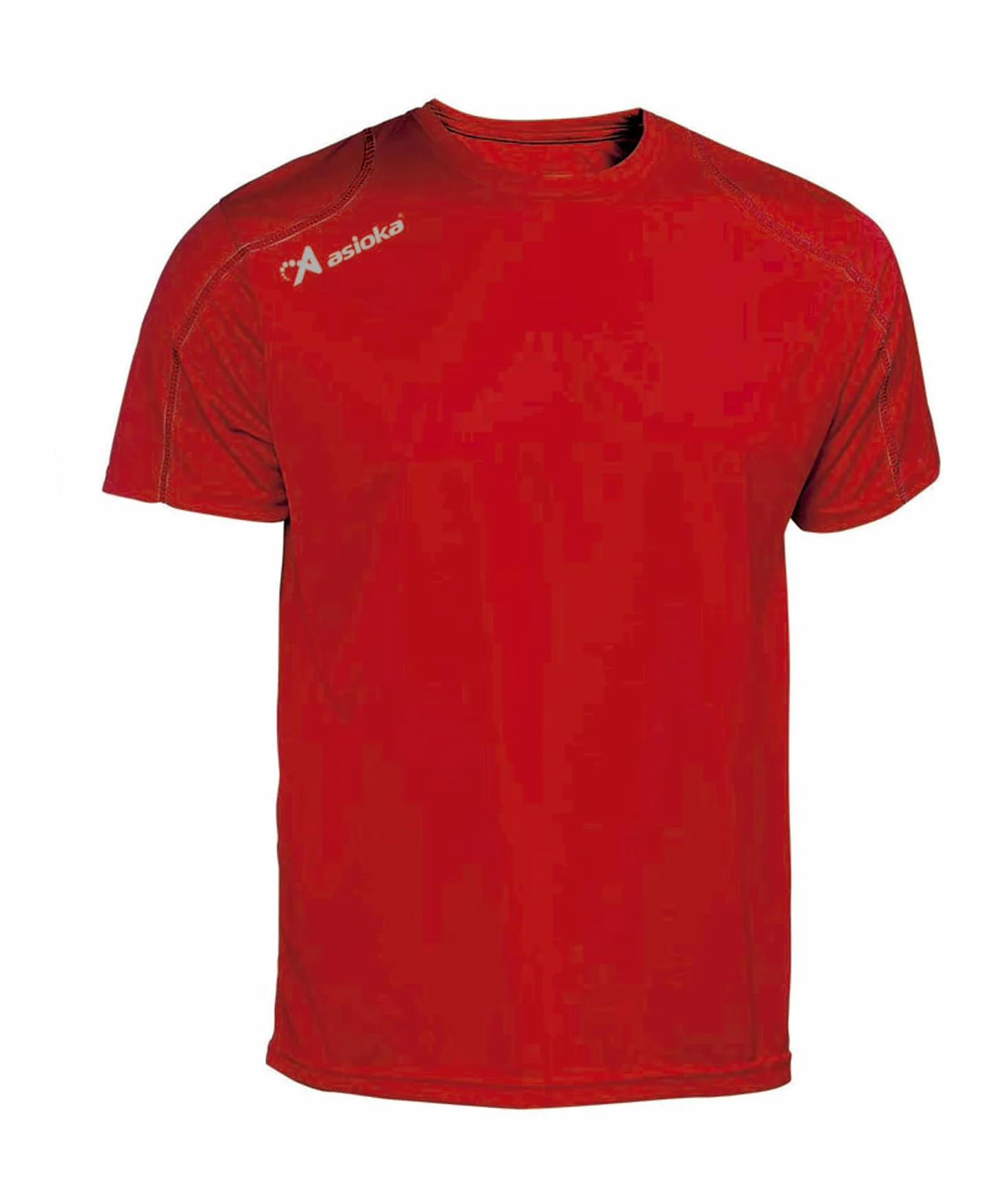 Asioka Uniseks Asioka 75/09 Koszulka Sportowa, Czerwony, XXL