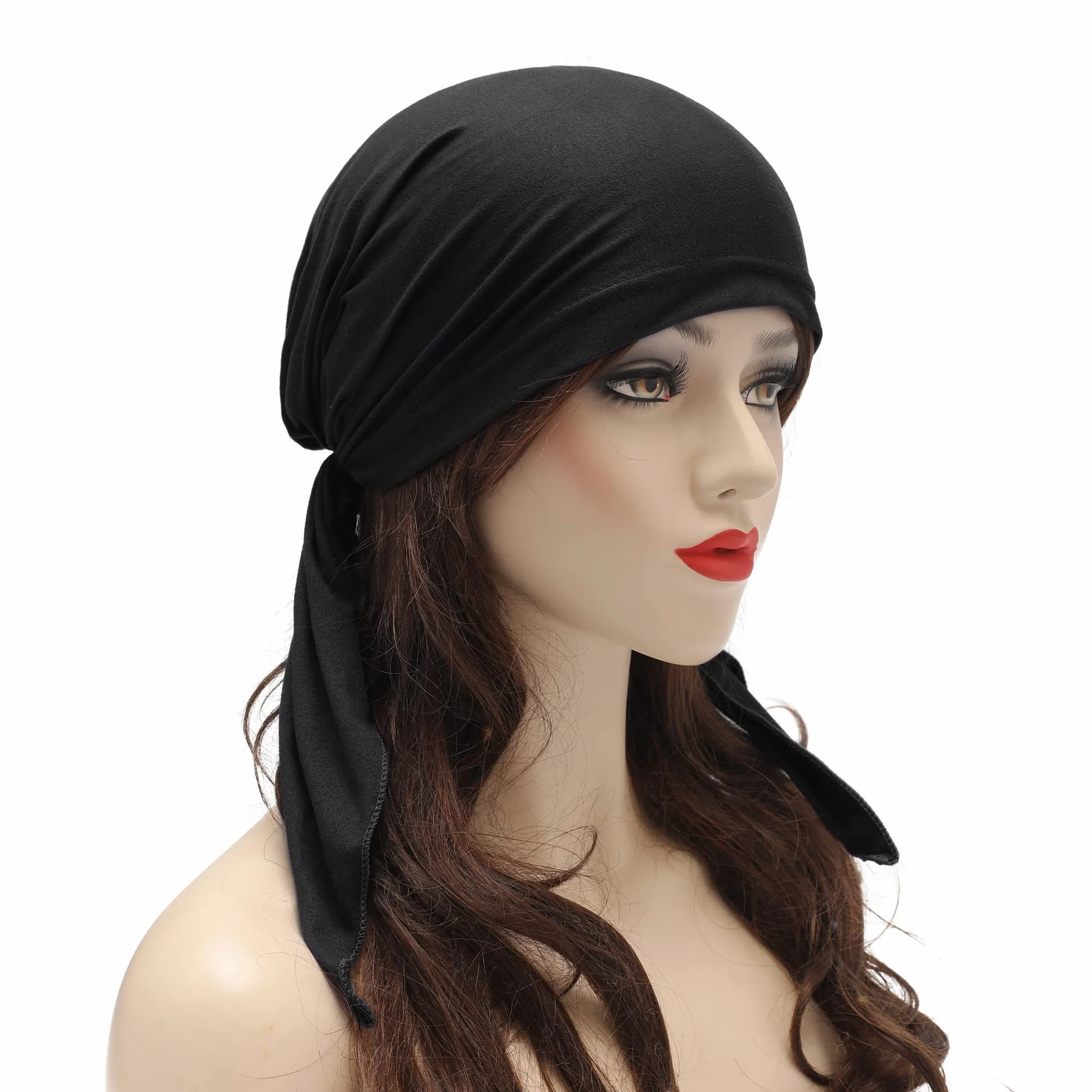 ZLYC Damska czapka turban Chemo wiązana chusta na głowę Headwraps lekki kapelusz