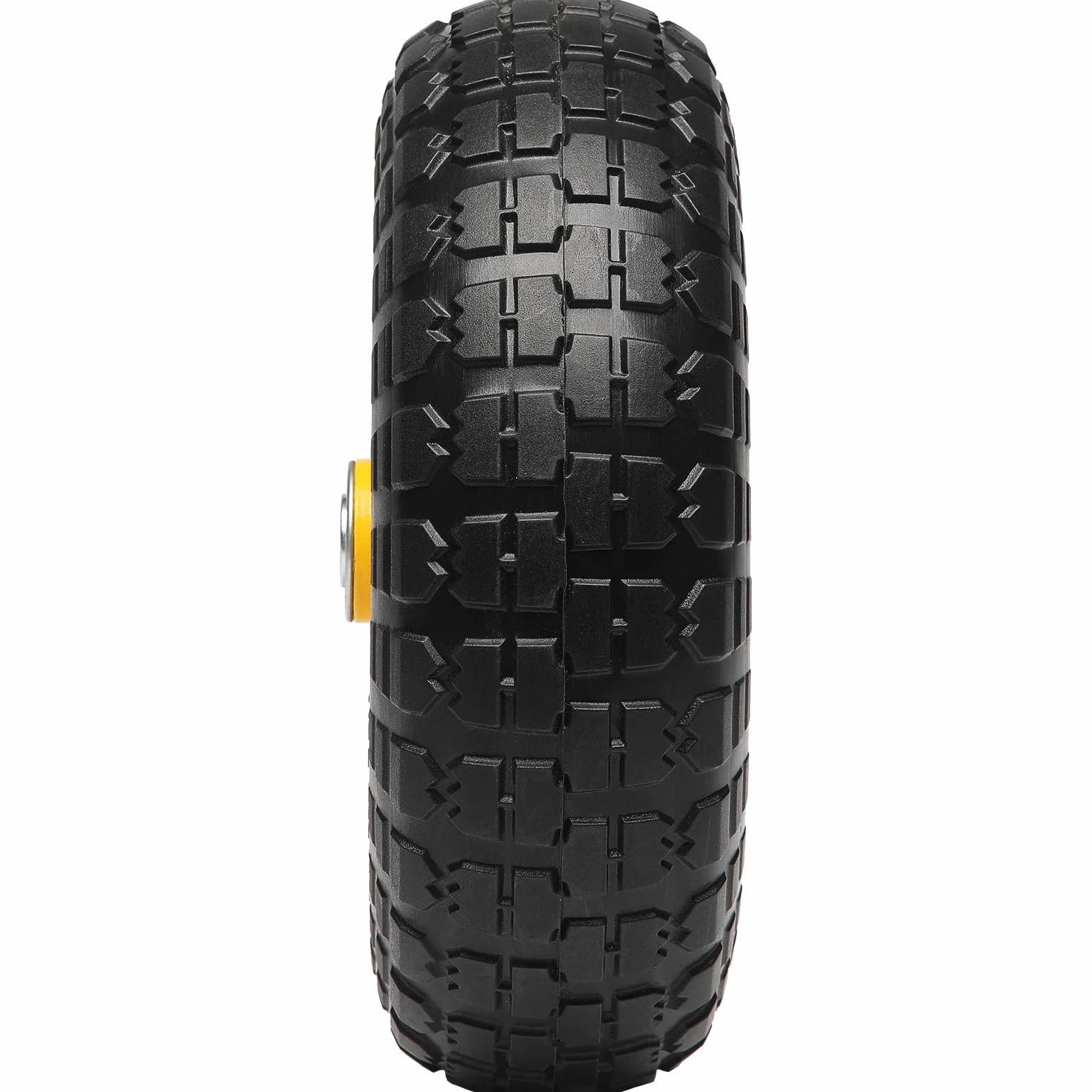 VEVOR Pełne koła PU z oponami RunFlat, 2 sztuki, obciążenie dynamiczne 10 kg, obciążenie statyczne 10 kg, bezdętkowe opony i koła do wózków transportowych, wózków użytkowych, wózków, przyczep