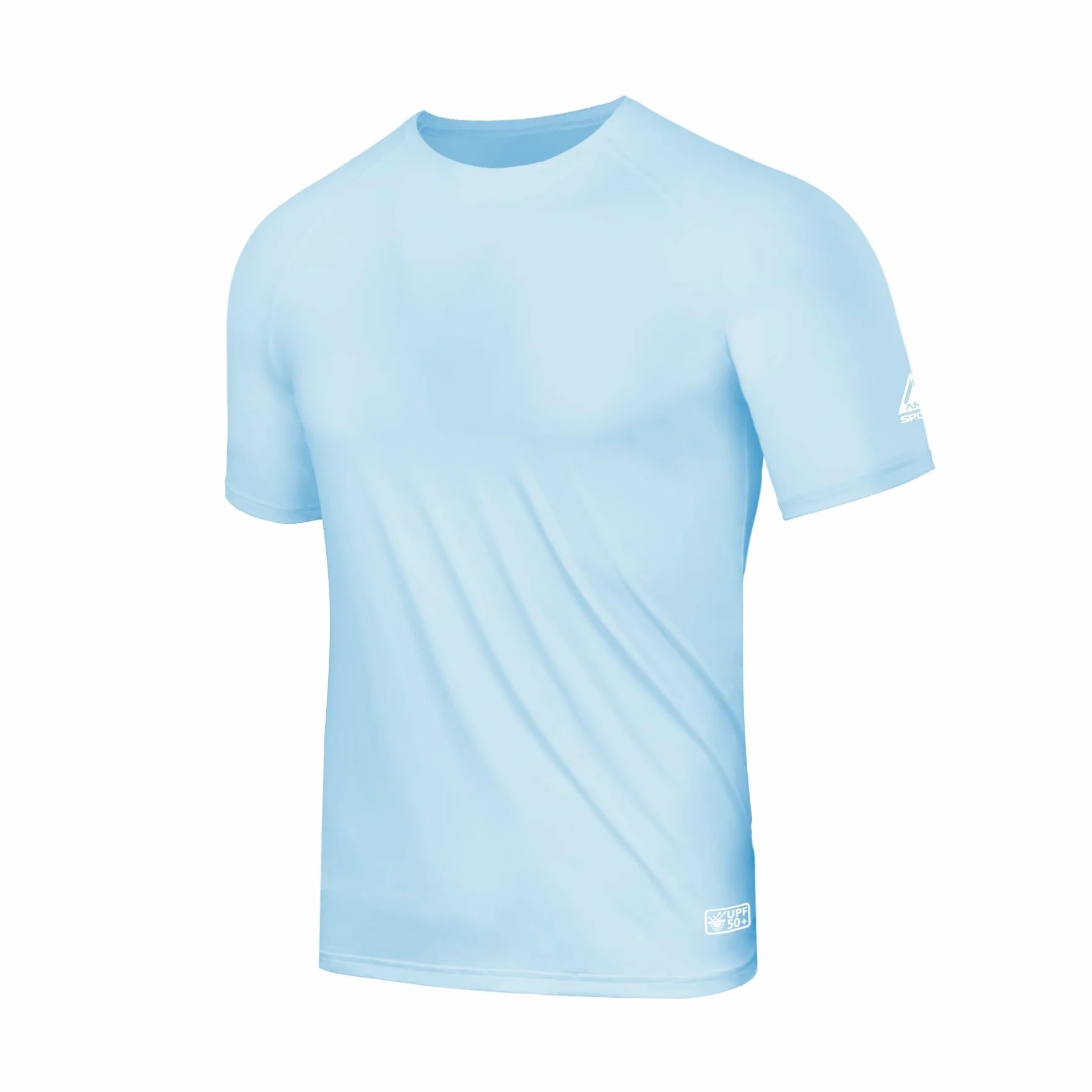 AMZSPORT Męska koszulka UV Rashguard UPF 50 z długim i krótkim rękawem, ochrona przed słońcem, oddychająca, szybkoschnąca do wędkowania i surfowania