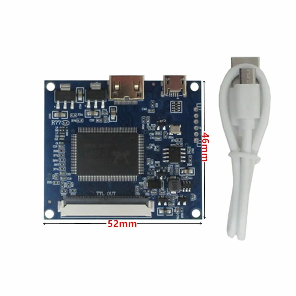 Uniwersalny wyświetlacz LCD 1024 x 600 cm (7") (1024 x 600 cm), uniwersalny wyświetlacz LCD, mini HDMI, płyta sterująca sterownikami Raspberry Pi PC, komputer stacjonarny, monitor drugi ekran.