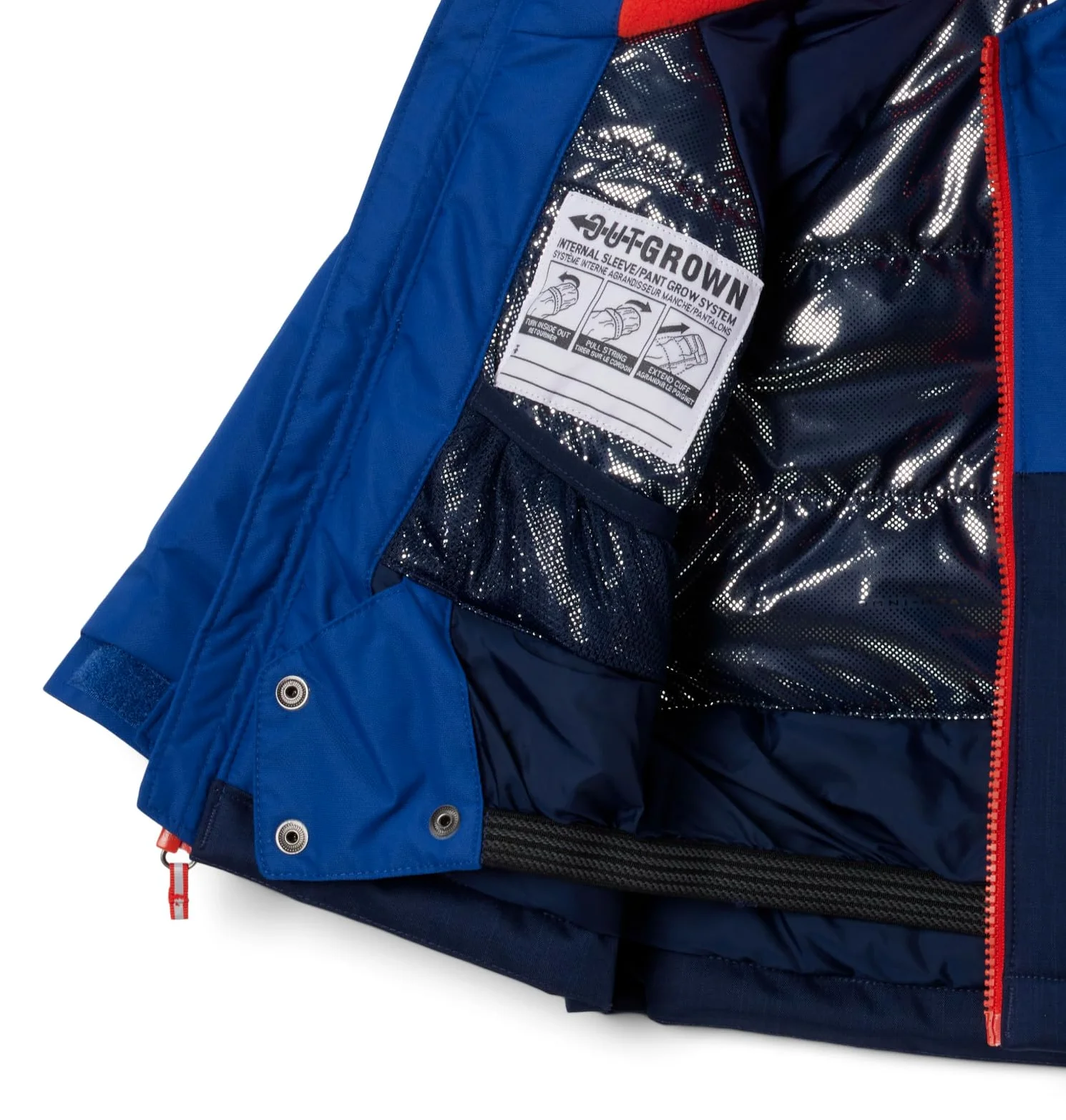 Columbia Youth Boys Alpine Action 3 kurtka, Collegiate Navy Melange/Mountain Blue, 104