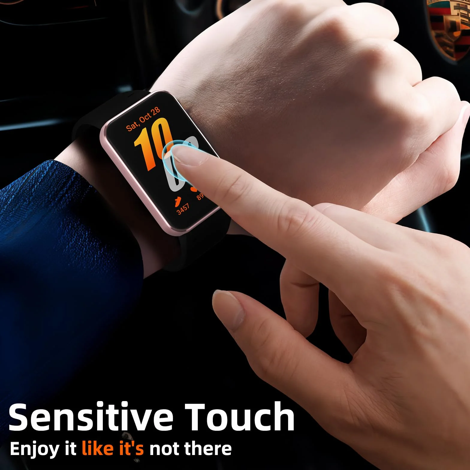 Vauki 4 sztuki folii ochronnej do Samsung Galaxy Fit 3, miękka folia TPU na wyświetlacz bez pęcherzyków powietrza, przezroczysta