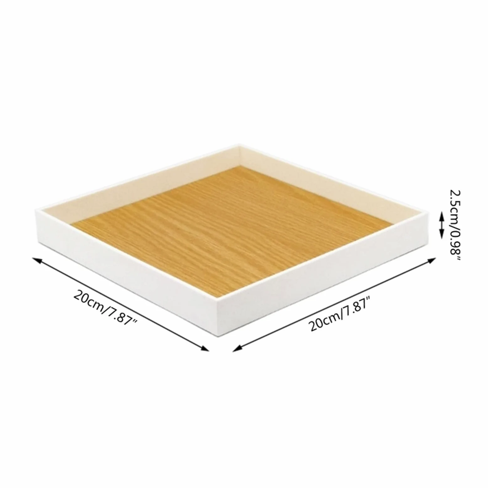 Tace do serwowania Taca do serwowania w kształcie geometrycznego księżyca Uchwyt na biżuterię Organizer na świece aromaterapeutyczne z usłojeniem drewna Talerz do potraw (D) (A)