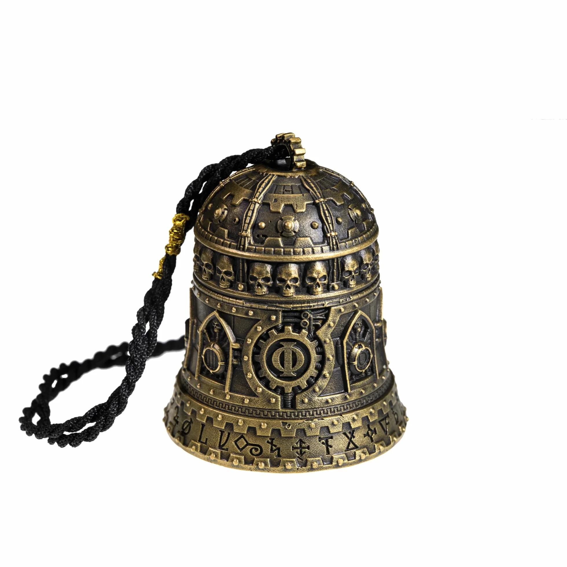 Adeptus Mechanicus Miedziany Wisiorek Warhammer 40K Dominacja Dzwon Ominissah Czarny Pleciony Sznur